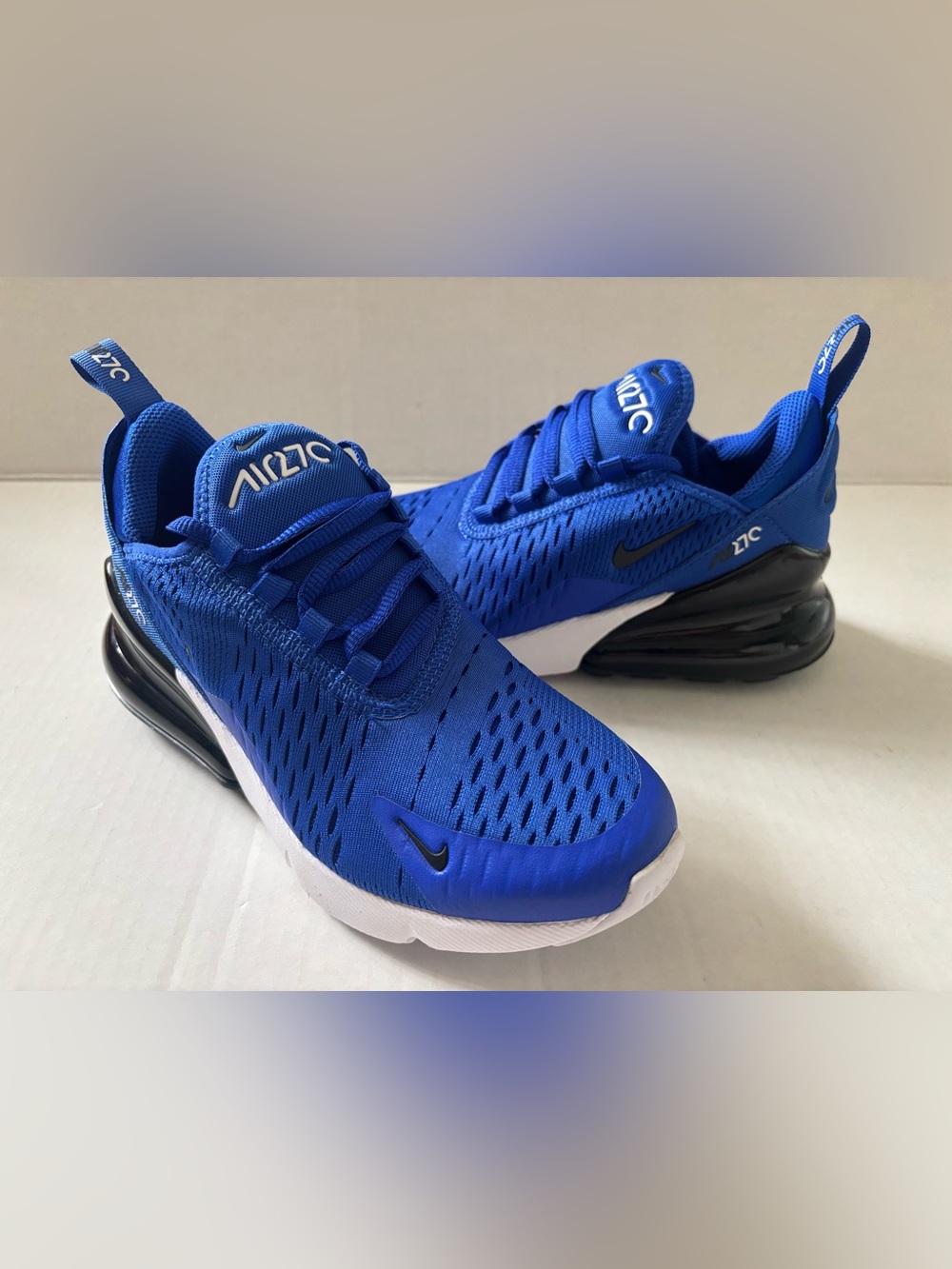 New! Nike Air Max 270 (GS) Youth Size 3.5 Racer Blue